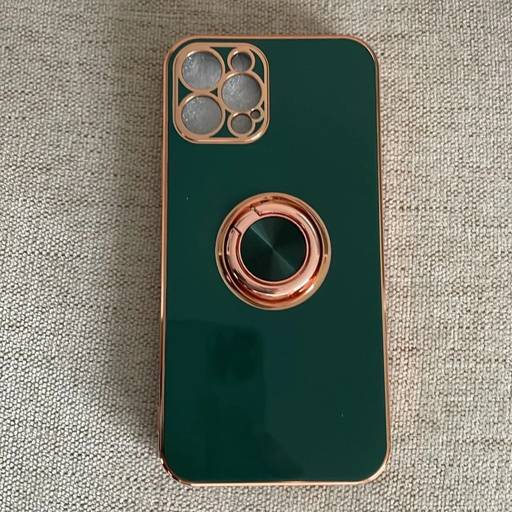 Apple iPhone 12 /12 pro hunter dark GREEN forest rich color handle new in NWT